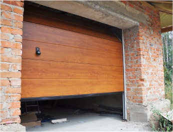 wooden garage door